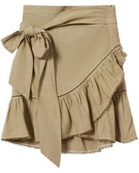 Isabel Marant - Minijupe Portefeuille Mempster À Volants - Lyst