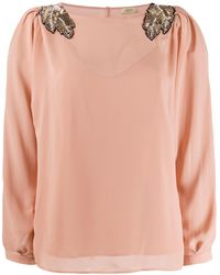 Liu Jo Top con cuentas bordadas - Multicolor