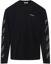 Off-White c/o Virgil Abloh - T-Shirt À Manches Longues - Lyst
