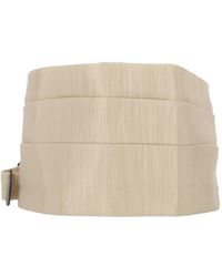 The Erose - Pleated Buckle-Fastening Belt - Lyst