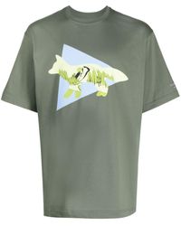 Maison Kitsuné - X And Wander Logo-print T-shirt - Lyst