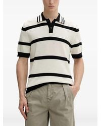 Marc O' Polo - Striped Pointelle-Knit Polo Shirt - Lyst