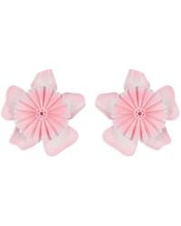 Chloé - Bloom Floral-Motif Earrings - Lyst