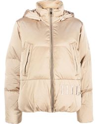 Tommy Hilfiger - Logo-embroidered Hooded Puffer Jacket - Lyst