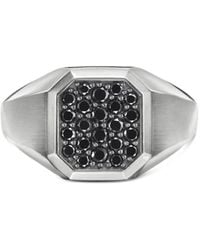 David Yurman - Streamline Siegelring Aus Sterlingsilber Mit Diamant 14Mm - Lyst
