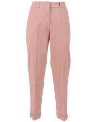 Peserico - Belt-Loop Cuffed Trousers - Lyst
