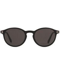 Tom Ford - T-Motif Round-Frame Sunglasses - Lyst