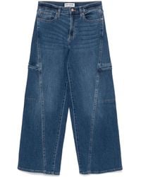 DKNY - High-Rise Wide-Leg Jeans - Lyst