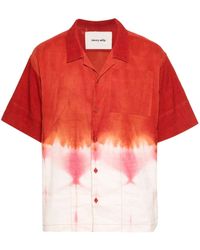 STORY mfg. - Greetings Hemd mit Grapefruit Clamp-Färbung - Lyst