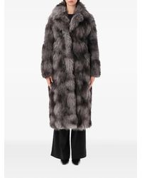 S.W.O.R.D - Faux-Fur Notch-Lapels Coat - Lyst
