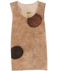 Uma Wang - Ti Polka-Dot Sleeveless Top - Lyst