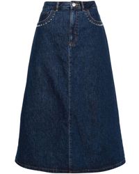 A.P.C. - Jeans-Midirock in A-Linie - Lyst