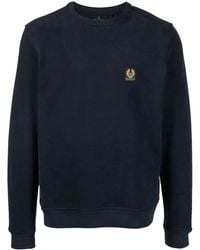 Belstaff - Logo-Patch Cotton Sweatshirt - Lyst