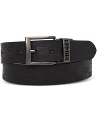 Guess - Logo-Detail Reversible Belt - Lyst