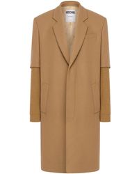 Moschino - ノッチドラペル シングルコート - Lyst