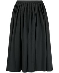Quira - Pleated Full Wool Skirt - Lyst
