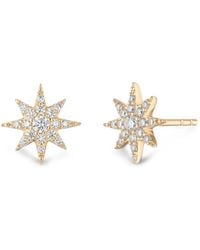 MINED+FOUND - North Star Diamond Earrings - Lyst