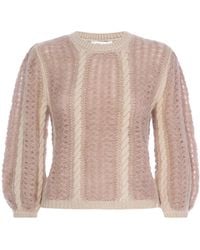 FRAME - Cable-Knit Jumper - Lyst