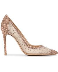 Gianvito Rossi - Rania 105Mm Rhinestone Pumps - Lyst
