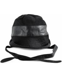 Ziggy Chen - Hybrid Leather-Trim Bucket Hat - Lyst