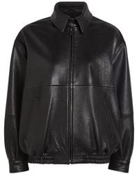 Nour Hammour - Doran Lederjacke mit Reißverschluss - Lyst