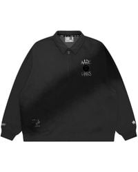 Aape By A Bathing Ape - Embroidered Logo Long-Sleeve Polo Shirt - Lyst
