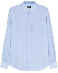 Paul & Shark - Long-Sleeve Linen Shirt - Lyst