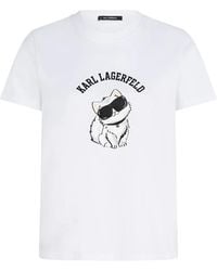 KARL LAGERFELD - Ikon Choupette T-Shirt - Lyst