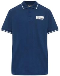 Versace Jeans Couture - Logo Trim Polo Shirt - Lyst