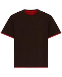 MM6 by Maison Margiela - Reversible Cotton T-Shirt - Lyst