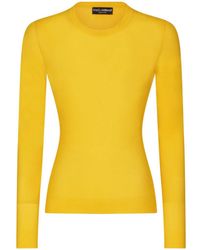 Dolce & Gabbana - Pull en maille à col rond - Lyst