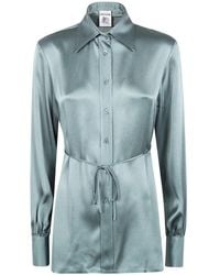 Semicouture - Camicia Con Cintura - Lyst