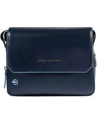 Piquadro - Square Leather Cross Body Bag - Lyst