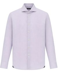 Tombolini - Long-Sleeve Spread-Collar Shirt - Lyst