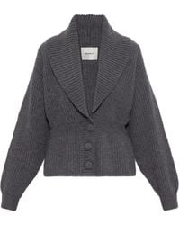 Lisa Yang - Button Shawl-Collar Cardigan - Lyst