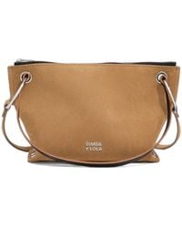Bimba Y Lola - Medium Natural Suede Trapecio Bag - Lyst