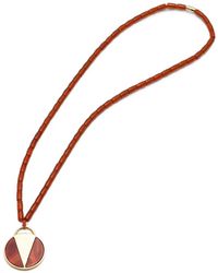 Eddie Borgo - Amber Carnelian Medallion Necklace - Lyst