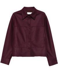 Jil Sander - Chemise En Laine À Manches Longues - Lyst