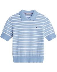 Tommy Hilfiger - T-Shirt En Coton À Rayures - Lyst