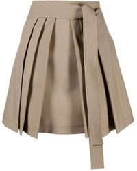 KENZO - Pleated Mini Skirt - Lyst