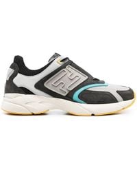 Fendi - Sneakers Faster Uomo Tessuto Grigio/Lavagna - Lyst