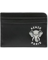 KENZO - Varsity Jungle Leather Cardholder - Lyst
