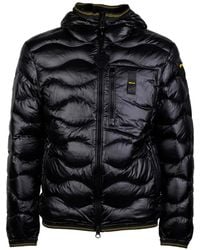 Blauer - Doudoune À Capuche Et Matelassage Ondulé - Lyst