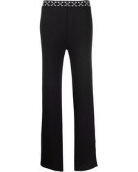 Off-White c/o Virgil Abloh - Arrows-Waistband Ribbed Trousers - Lyst