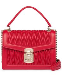 miu confidential matelassé leather bag