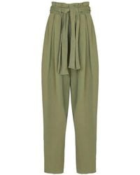 Balmain - Self-Tie High-Waisted Trousers - Lyst
