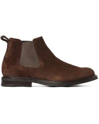 Church's - Suede Calfskin Chelsea Boots With Round Toe And Rubber Sole - Lyst