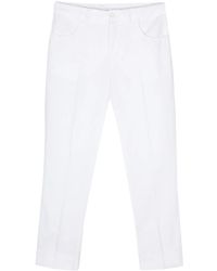 Aspesi - Pressed-Crease Tapered Trousers - Lyst