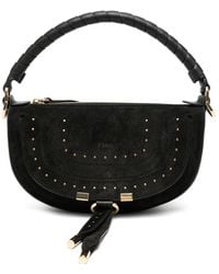 Chloé - Mini Marcia Stud-Embellished Cross Body Bag - Lyst