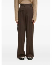 MM6 by Maison Martin Margiela - Broek Met Geplooid Detail - Lyst